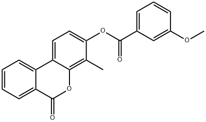 (4-methyl-6-oxobenzo[c]chromen-3-yl) 3-methoxybenzoate 结构式