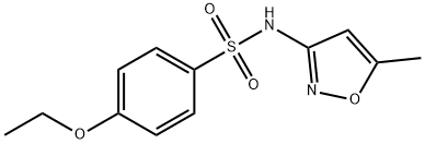 4-ethoxy-N-(5-methyl-1,2-oxazol-3-yl)benzenesulfonamide 结构式