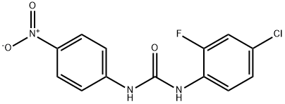 1-(4-chloro-2-fluorophenyl)-3-(4-nitrophenyl)urea 结构式