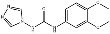 1-(3,4-dimethoxyphenyl)-3-(1,2,4-triazol-4-yl)urea 结构式