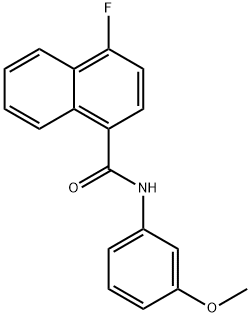 4-fluoro-N-(3-methoxyphenyl)naphthalene-1-carboxamide 结构式