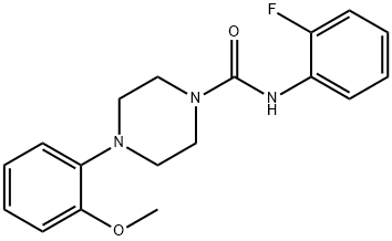 N-(2-fluorophenyl)-4-(2-methoxyphenyl)piperazine-1-carboxamide 结构式