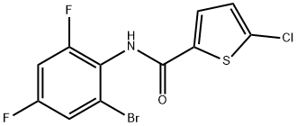 N-(2-bromo-4,6-difluorophenyl)-5-chlorothiophene-2-carboxamide 结构式