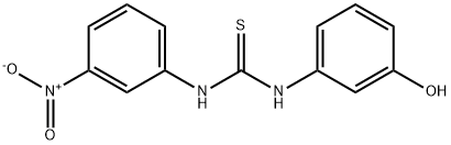 1-(3-hydroxyphenyl)-3-(3-nitrophenyl)thiourea 结构式