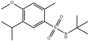 N-tert-butyl-4-methoxy-2-methyl-5-propan-2-ylbenzenesulfonamide 结构式