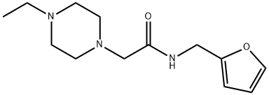 2-(4-ethylpiperazin-1-yl)-N-(furan-2-ylmethyl)acetamide 结构式