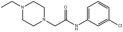 N-(3-chlorophenyl)-2-(4-ethylpiperazin-1-yl)acetamide 结构式