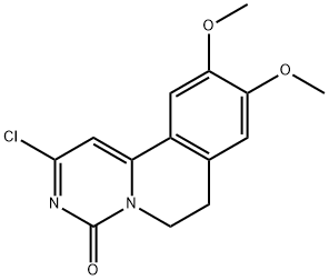 2-氯-9,10-二甲氧基-6,7-二氢-4H-嘧啶【6,1-A】异喹啉-4-酮 结构式