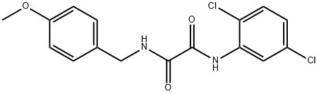 N'-(2,5-dichlorophenyl)-N-[(4-methoxyphenyl)methyl]oxamide 结构式