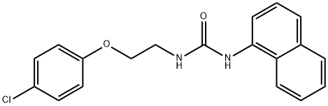 1-[2-(4-chlorophenoxy)ethyl]-3-naphthalen-1-ylurea 结构式