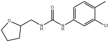 1-(3-chloro-4-methylphenyl)-3-(oxolan-2-ylmethyl)urea 结构式