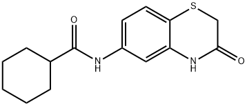 N-(3-oxo-4H-1,4-benzothiazin-6-yl)cyclohexanecarboxamide 结构式