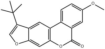 10-tert-butyl-3-methoxy-[1]benzofuro[6,5-c]isochromen-5-one 结构式