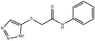 N-phenyl-2-(2H-triazol-4-ylsulfanyl)acetamide 结构式