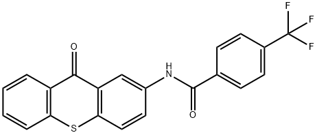 N-(9-oxothioxanthen-2-yl)-4-(trifluoromethyl)benzamide 结构式