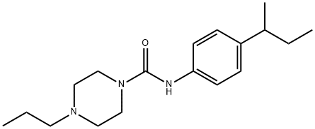 N-(4-butan-2-ylphenyl)-4-propylpiperazine-1-carboxamide 结构式