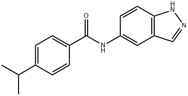 N-(1H-indazol-5-yl)-4-propan-2-ylbenzamide 结构式