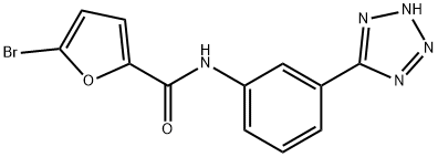 5-bromo-N-[3-(2H-tetrazol-5-yl)phenyl]furan-2-carboxamide 结构式