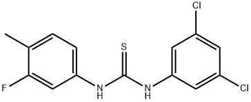 1-(3,5-dichlorophenyl)-3-(3-fluoro-4-methylphenyl)thiourea 结构式