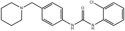 1-(2-chlorophenyl)-3-[4-(piperidin-1-ylmethyl)phenyl]urea 结构式