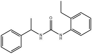 1-(2-ethylphenyl)-3-(1-phenylethyl)urea 结构式