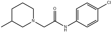 N-(4-chlorophenyl)-2-(3-methylpiperidin-1-yl)acetamide 结构式