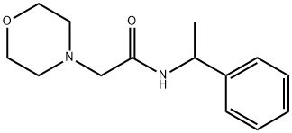 2-morpholin-4-yl-N-(1-phenylethyl)acetamide 结构式