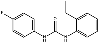 1-(2-ethylphenyl)-3-(4-fluorophenyl)urea 结构式