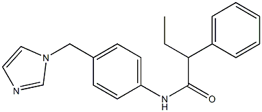 N-[4-(imidazol-1-ylmethyl)phenyl]-2-phenylbutanamide 结构式