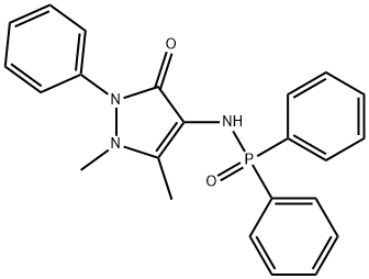 4-(diphenylphosphorylamino)-1,5-dimethyl-2-phenylpyrazol-3-one 结构式