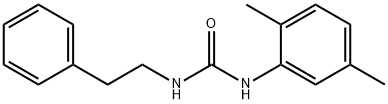 1-(2,5-dimethylphenyl)-3-(2-phenylethyl)urea 结构式