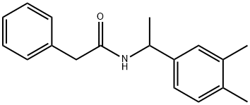 N-[1-(3,4-dimethylphenyl)ethyl]-2-phenylacetamide 结构式