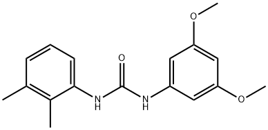 1-(3,5-dimethoxyphenyl)-3-(2,3-dimethylphenyl)urea 结构式