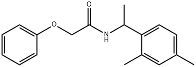 N-[1-(2,4-dimethylphenyl)ethyl]-2-phenoxyacetamide 结构式