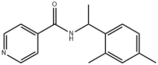 N-[1-(2,4-dimethylphenyl)ethyl]pyridine-4-carboxamide 结构式