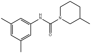 N-(3,5-dimethylphenyl)-3-methylpiperidine-1-carboxamide 结构式