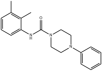 N-(2,3-dimethylphenyl)-4-phenylpiperazine-1-carboxamide 结构式