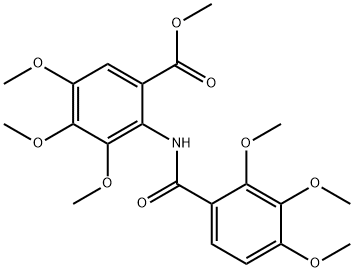 methyl 3,4,5-trimethoxy-2-[(2,3,4-trimethoxybenzoyl)amino]benzoate 结构式