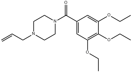 (4-prop-2-enylpiperazin-1-yl)-(3,4,5-triethoxyphenyl)methanone 结构式