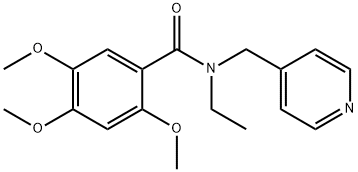 N-ethyl-2,4,5-trimethoxy-N-(pyridin-4-ylmethyl)benzamide 结构式