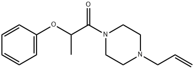 2-phenoxy-1-(4-prop-2-enylpiperazin-1-yl)propan-1-one 结构式