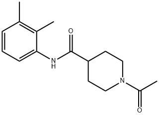 1-acetyl-N-(2,3-dimethylphenyl)piperidine-4-carboxamide 结构式