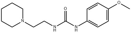 1-(4-methoxyphenyl)-3-(2-piperidin-1-ylethyl)urea 结构式