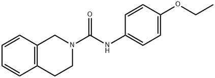 N-(4-ethoxyphenyl)-3,4-dihydro-1H-isoquinoline-2-carboxamide 结构式