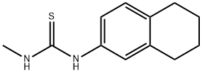 1-methyl-3-(5,6,7,8-tetrahydronaphthalen-2-yl)thiourea 结构式