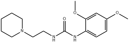 1-(2,4-dimethoxyphenyl)-3-(2-piperidin-1-ylethyl)urea 结构式