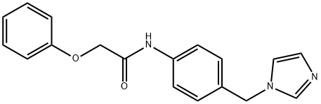 N-[4-(imidazol-1-ylmethyl)phenyl]-2-phenoxyacetamide 结构式