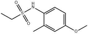 N-(4-methoxy-2-methylphenyl)ethanesulfonamide 结构式