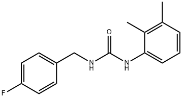 1-(2,3-dimethylphenyl)-3-[(4-fluorophenyl)methyl]urea 结构式