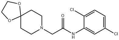 N-(2,5-dichlorophenyl)-2-(1,4-dioxa-8-azaspiro[4.5]decan-8-yl)acetamide 结构式